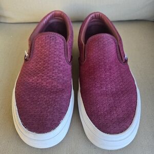 Vans Burgundy Slip-On Sneakers